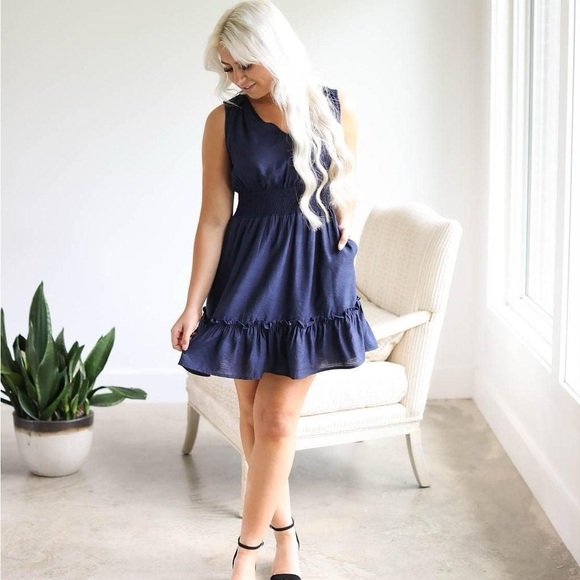 NWT Wishlist Apparel Salem Mini Dress Rust Color Size Large - Picture 7 of 7